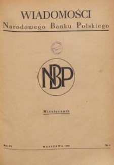 Wiadomości Narodowego Banku Polskiego, 1959.09 nr 9