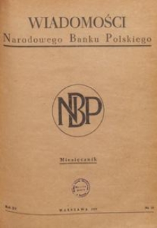 Wiadomości Narodowego Banku Polskiego, 1959.10 nr 10