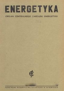 Energetyka : organ Centralnego Zarządu Energetyki : pismo poświęcone zagadnieniom energetyki, 1953.09-10 z. 5
