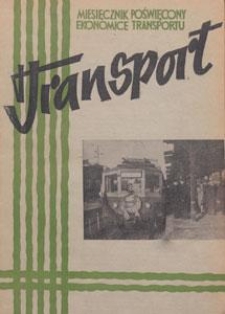 Transport : miesięcznik poświęcony ekonomice transportu, 1954, spis treści