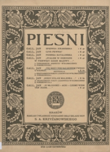 Tej nocy pod balkonem twego okienka : seguidilla As-dur : [na głos i fortepian] / z hiszpańskich poezyi ludowych w tłumaczeniu E. Porębowicza