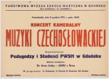 Koncert kameralny muzyki czechosłowackiej