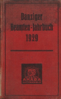 Danziger Beamten - Jahrbuch ...1929