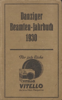 Danziger Beamten - Jahrbuch ...1930