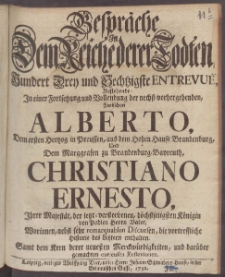 Gespr&auml;che In Dem Reiche derer Todten ...