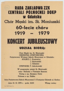 60-lecie chóru 1919-1979 : koncert jubileuszowy