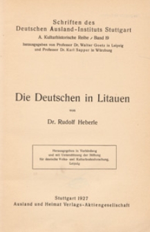 Die Deutschen in Litauen