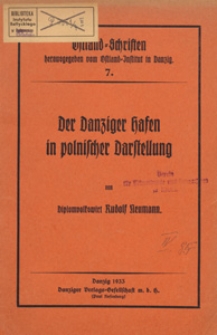 Der Danziger Hafen in polnischer Darstellung : Bericht über das Buch von K. Świątecki: "Rozwój portu gdańskiego"