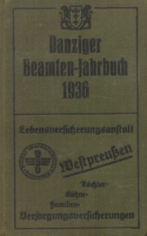 Danziger Beamten - Jahrbuch...1936