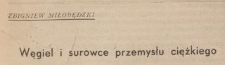 Węgiel i surowce przemysłu ciężkiego