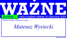 Ważne nr 1/2024. Mateusz Wysiecki