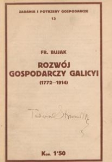 Rozwój gospodarczy Galicyi (1772-1914)
