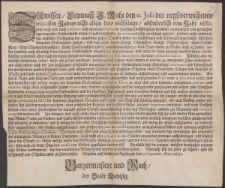 [Rozporządzenie Rady Miasta Gdańska dotyczące obrotu podw&oacute;jnym guldenem w Gdańsku]