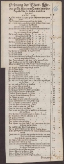 Ordnung der Pfarr=Kirchen zu St. Marien in Dantzig, was bey Begräbnüssen der Leichen abzufordern seyn wird: Anno 1683