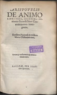Aristotelis De Animo Libri Tres (skany: 499 - 642)