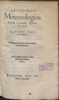 Aristotelis Meteorologicorvm libri qvatvor (skany: 919 - 1108)
