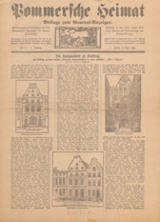 Pommersche Heimat : Beilage zum General-Anzeiger, 1912, nr 6