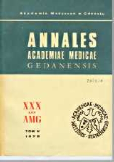 Annales Academiae Medicae Gedanensis, 1975, t. 5