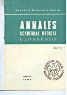 Annales Academiae Medicae Gedanensis, 1982, t. 12