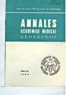 Annales Academiae Medicae Gedanensis, 1984, t. 14