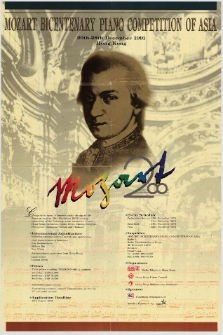 Mozart Bicentenary Piano Competition of Asia : 20th-28th December 1991, Hong Kong