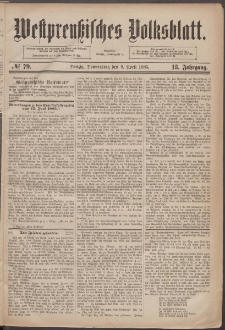 Westpreußisches Volksblatt 1885 09.04 nr 79