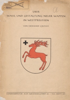 &Uuml;ber Wahl und Gestaltung neuer Wappen in Westpreussen