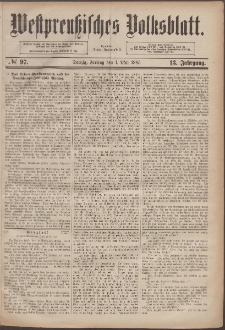 Westpreußisches Volksblatt 1885 01.05 nr 97
