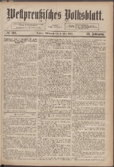 Westpreußisches Volksblatt 1885 06.05 nr 101
