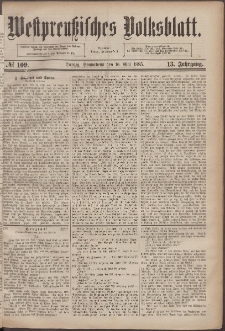 Westpreußisches Volksblatt 1885 16.05 nr 109