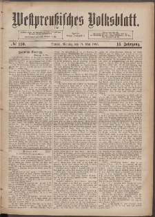 Westpreußisches Volksblatt 1885 18.05 nr 1110