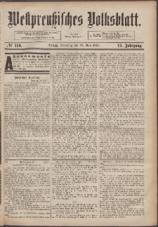 Westpreußisches Volksblatt 1885 26.05 nr 116