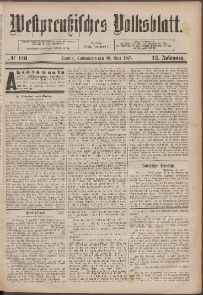 Westpreußisches Volksblatt 1885 30.05 nr 120