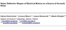 Stator Deflection Shapes of Electrical Motors as a Source of Acoustic Noise
