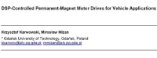 DSP-Controlled Permanent-Magnet Motor Drives for Vehicle Applications