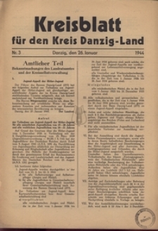Kreisblatt fur den Kreis Danzig-Land nr.3