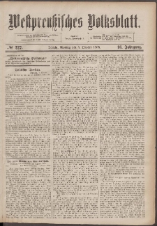Westpreußisches Volksblatt 1885 nr 04.10 nr 227