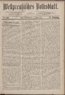 Westpreußisches Volksblatt 1885 06.10 nr 228