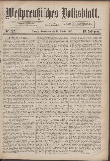 Westpreußisches Volksblatt1885 10.10 nr 232