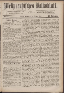 Westpreußisches Volksblatt1885 11.10 nr 233