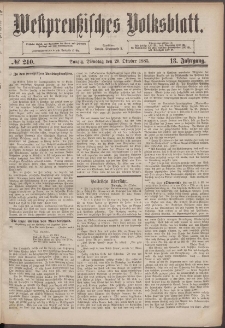 Westpreußisches Volksblatt1885 20.10 nr 240