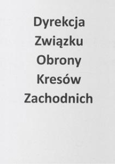 [Korespondencja redakcyjna Sp&oacute;łki Wydawniczej w Kościerzynie i Sp&oacute;łdzielni Wydawniczej "Gryf"]. [Cz. 4] : list od Dyrekcji Związku Obrony Kres&oacute;w Zachodnich, 1931.12.03