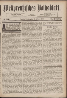 Westpreußisches Volksblatt 27.10 nr 246