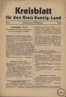 Kreisblatt fur den Kreis Danzig-Land nr.6