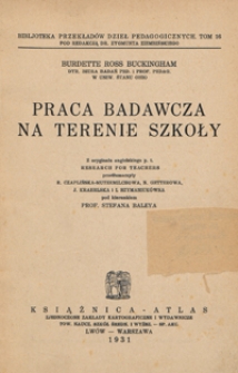Praca badawcza na terenie szkoły