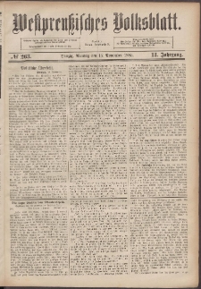 Westpreußisches Volksblatt 1885 16.11 nr 263