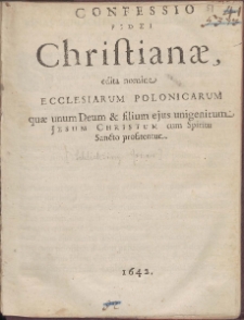 Confessio Fidei Christianæ