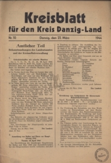 Kreisblatt fur den Kreis Danzig-Land nr.10