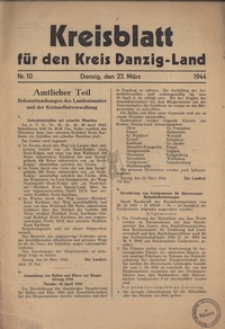Kreisblatt fur den Kreis Danzig-Land nr.10