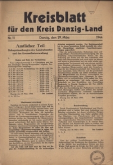 Kreisblatt fur den Kreis Danzig-Land nr.11